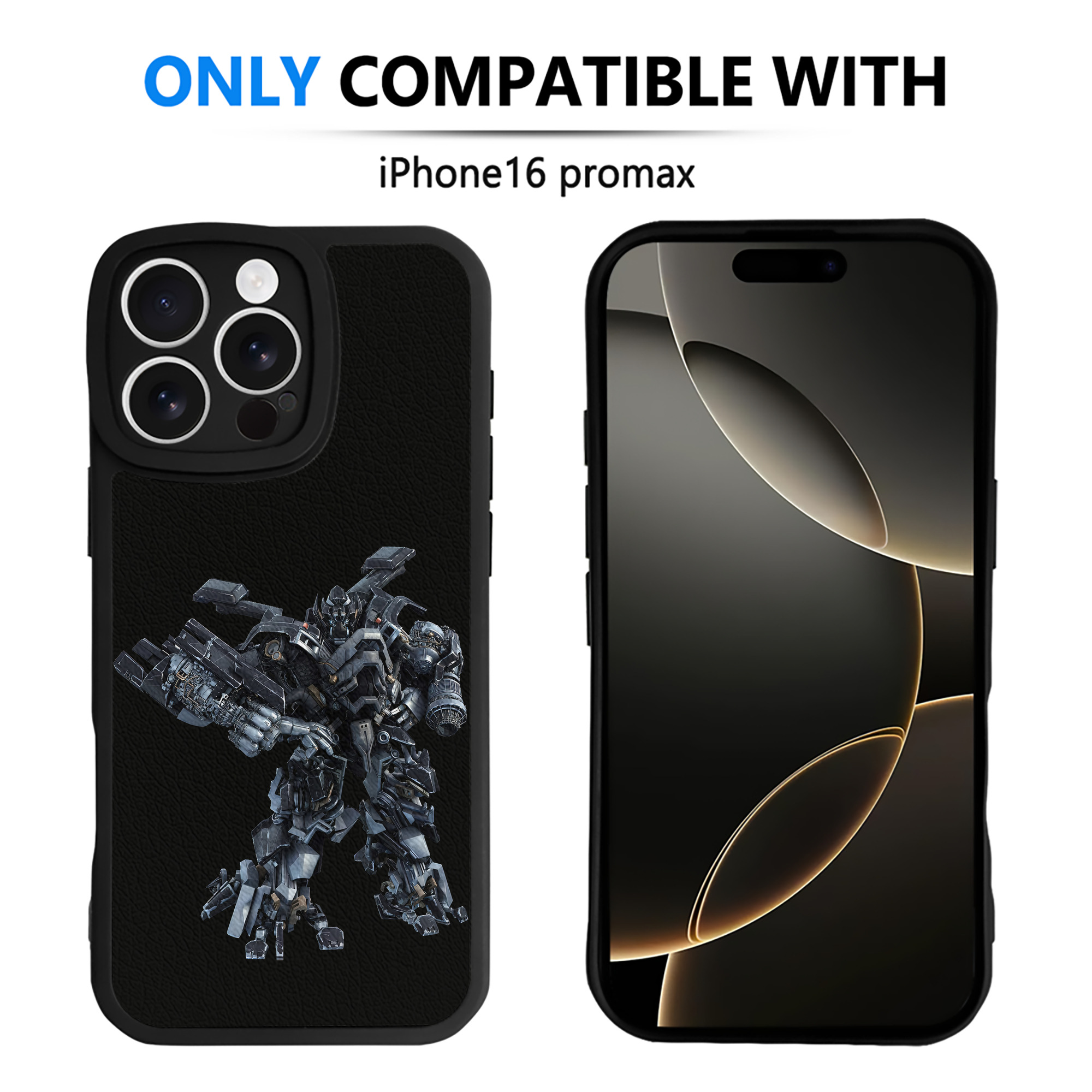 （画像用） Transformers トランスフォーマー 【iPhone 16シリーズ対応】シリコンスマホケース（レザー調） 材質：シリコン